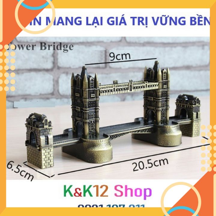 Cầu Tháp London mô hình trang trí để bàn. Bộ sưu tập đồ chơi độc đáo. Đồ chơi thủ công. Quà tặng ý nghĩa.