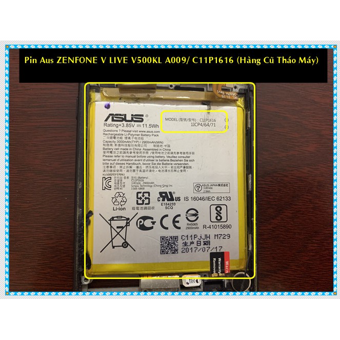 Pin Asus Zenphone V live V500KL A009-C11P616 (Hàng tháo máy)