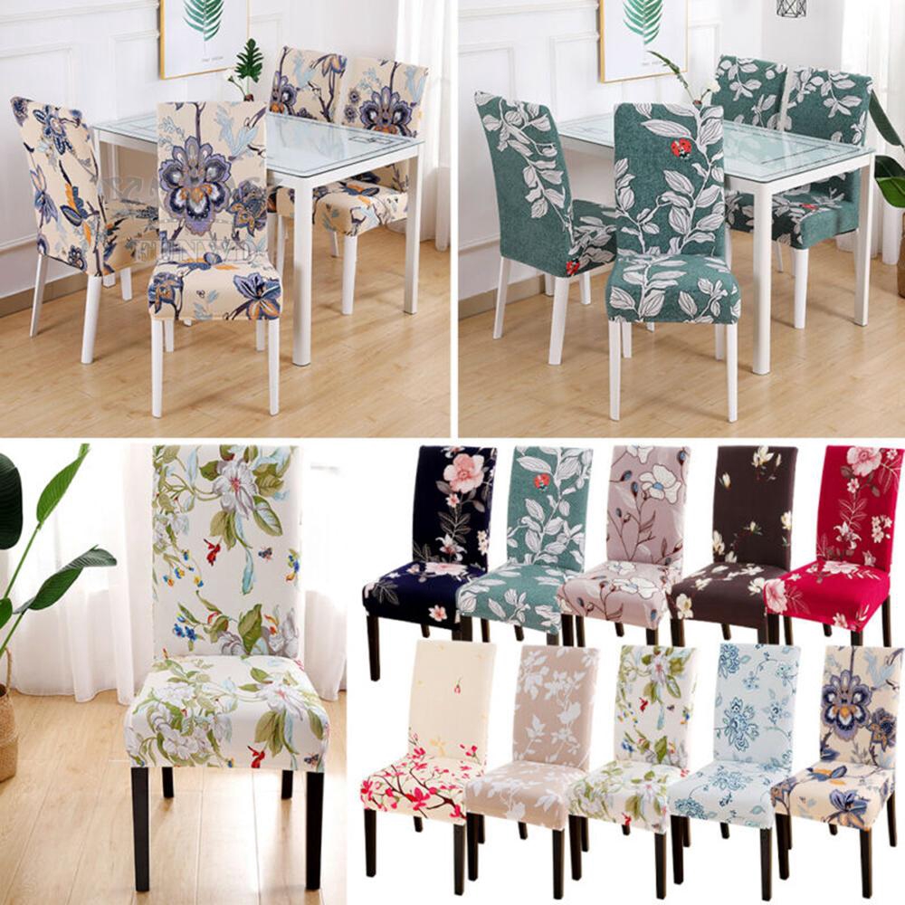Áo bọc ghế ngồi in hình hoa đa dạng co giãn dùng trang trí nhà cửa