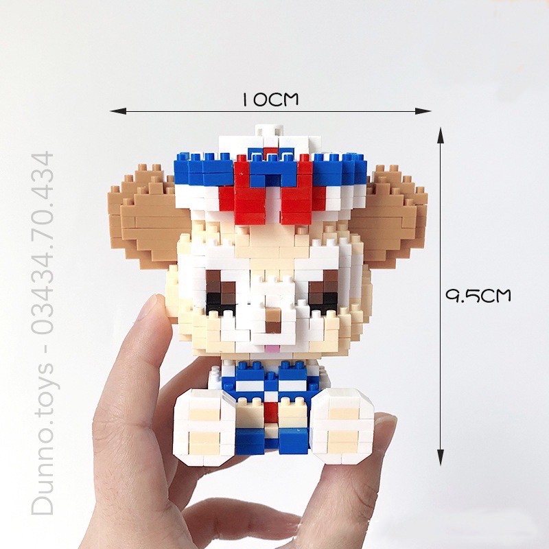 Bộ đồ chơi lắp ráp Nanoblock mô hình 3D Thỏ Stella Lou và Bốn người bạn đáng yêu