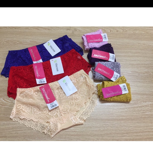 Com bo 10 chiếc quần lót nữ cottong mềm mát phối ren