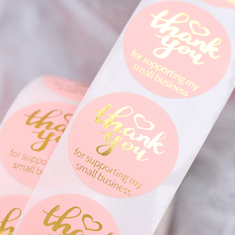 Cuộn 500 Miếng Dán Chữ Thank You 2.54