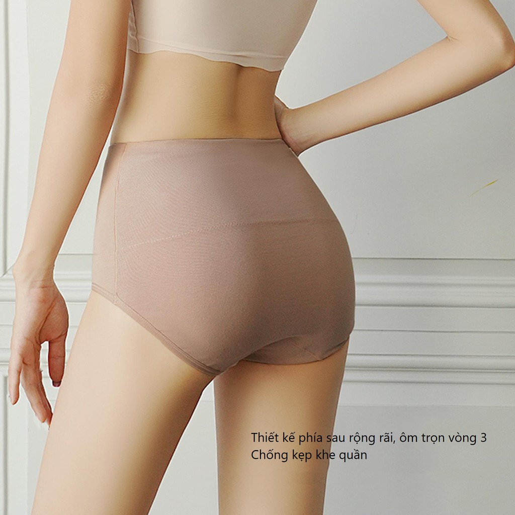 [Mã 12FASHIONSALE1 giảm 10K đơn 50K] Quần Lót Cotton Cạp Cao Kháng Khuẩn Siêu Mềm Big Size Chống Hằn Chống Lọt Khe P436 | BigBuy360 - bigbuy360.vn
