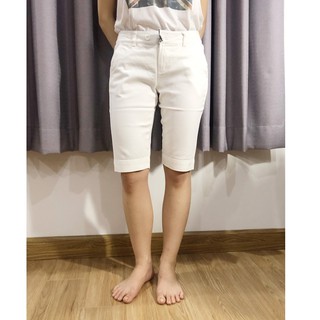 Quần Lửng Kaki Thun Màu Đen / Quần Lửng Nữ Trơn Basic
