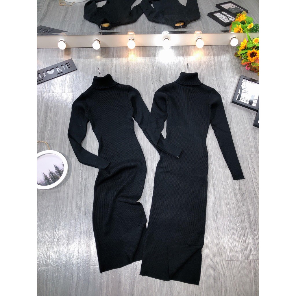 [Mã WAMST112 giảm 25k đơn 150k] Váy Body Len cổ Lọ hót hít (kèm ảnh thật,video) | BigBuy360 - bigbuy360.vn