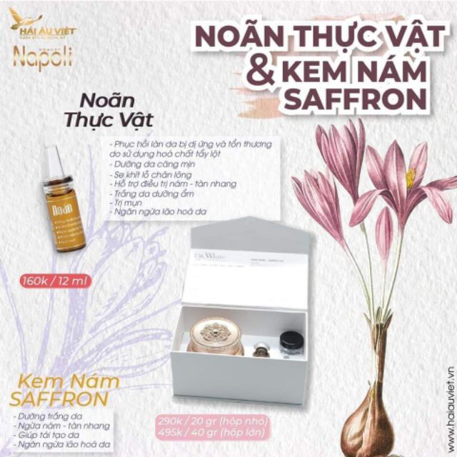 Combo noãn và kem nám Saffron | BigBuy360 - bigbuy360.vn