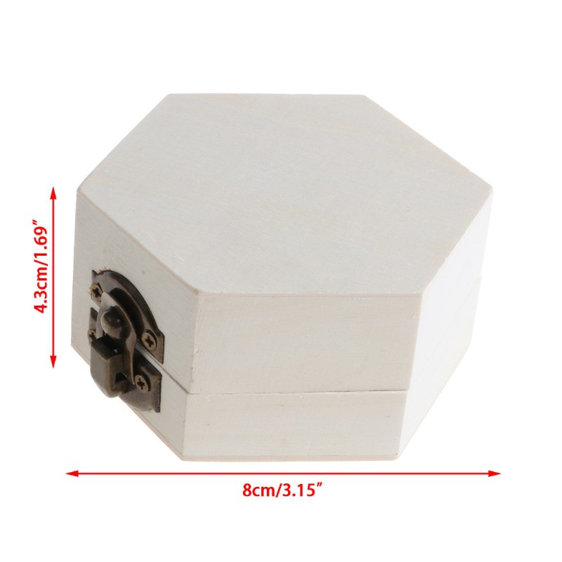 Hộp gỗ đựng trang sức hình đa giác