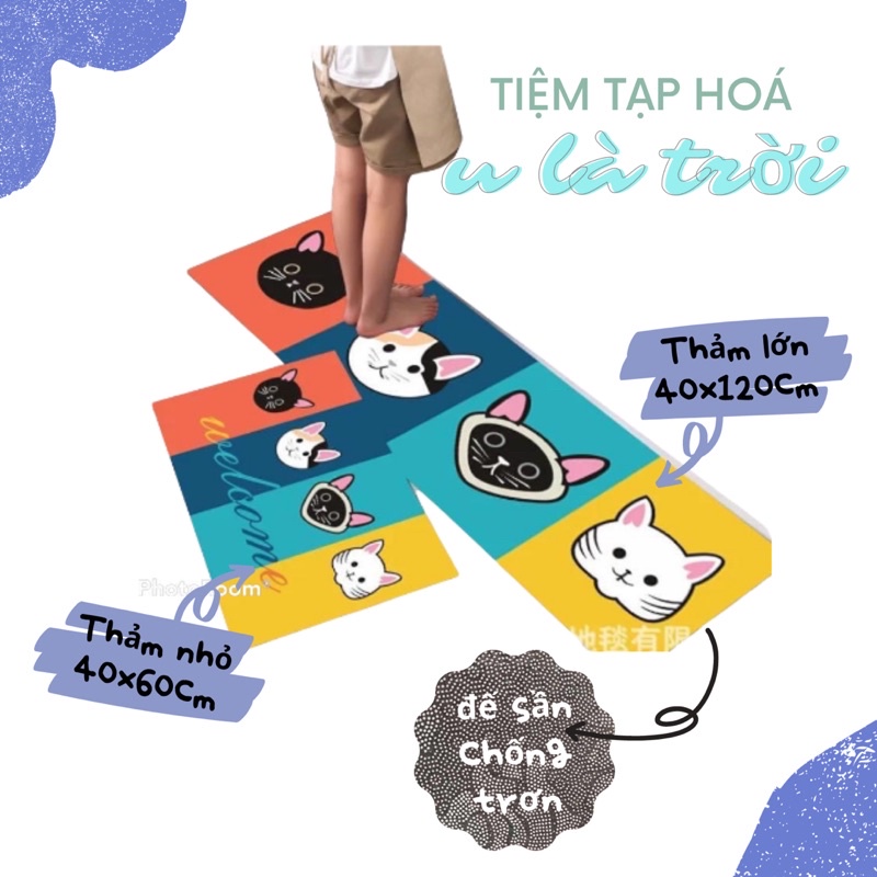 COMBO 2 Thảm bếp cao cấp chống trơn [40x60 + 40x120]