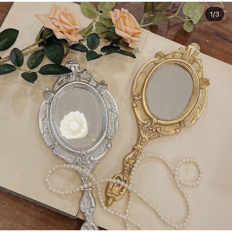 Gương cầm tay cổ điển phong cách Châu Âu ✨