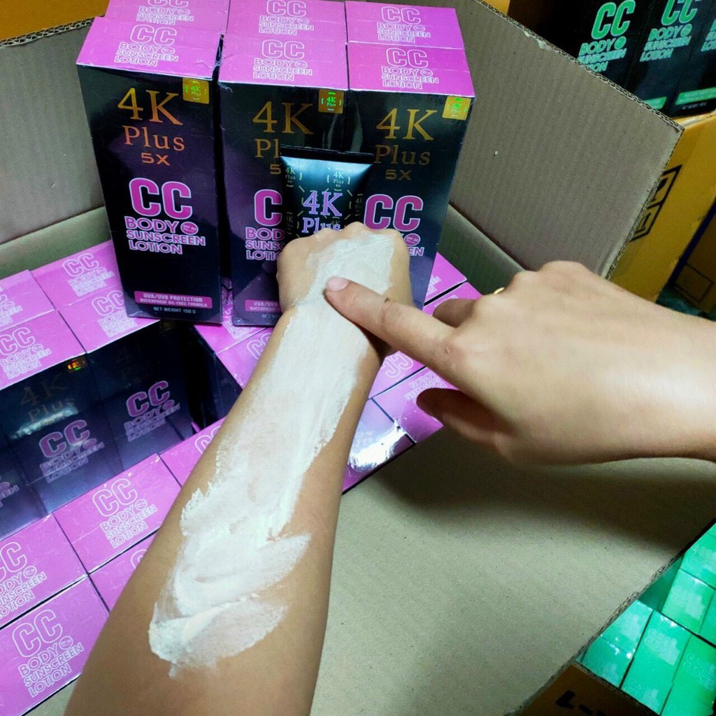 Kem dưỡng chống nắng da body lotion 4k CC pluss Thái lan