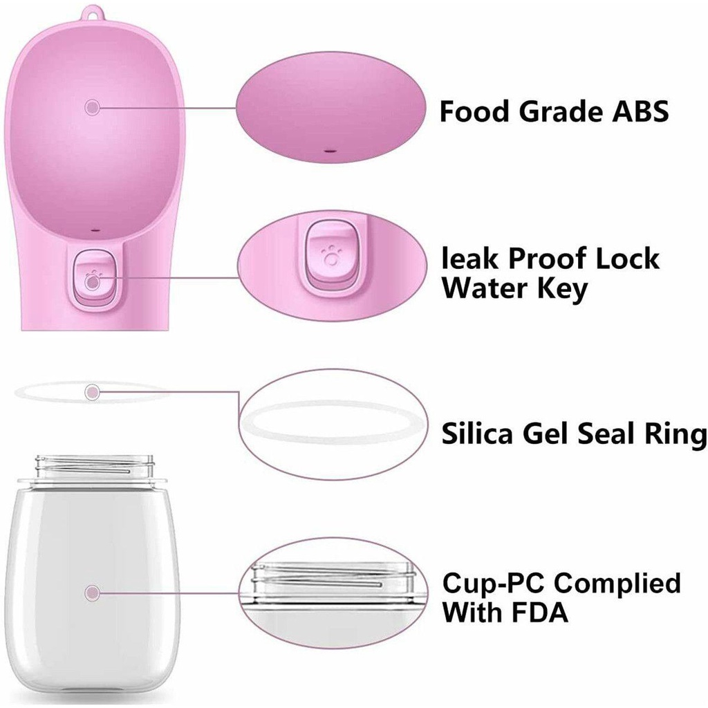 Bình Uống Nước Cầm Tay Tiện Dụng Cho Thú Cưng