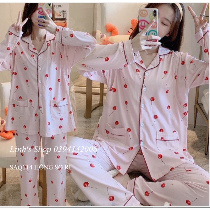 Bộ Bầu Dài Tay Sau Sinh SAQ114