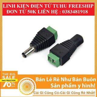 Cặp Jack DC Nguồn 5.5x 2.1mm Đực+ Cái