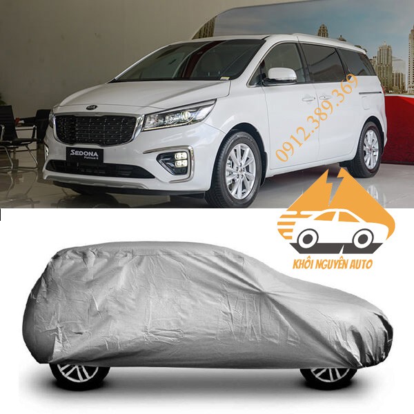 Bạt Phủ xe Ô Tô Kia Sedona Vải Dù OXFORD Siêu Bền, Bạt Trùm Xe Hơi Chống Nắng Mưa Bảo Vệ Xe