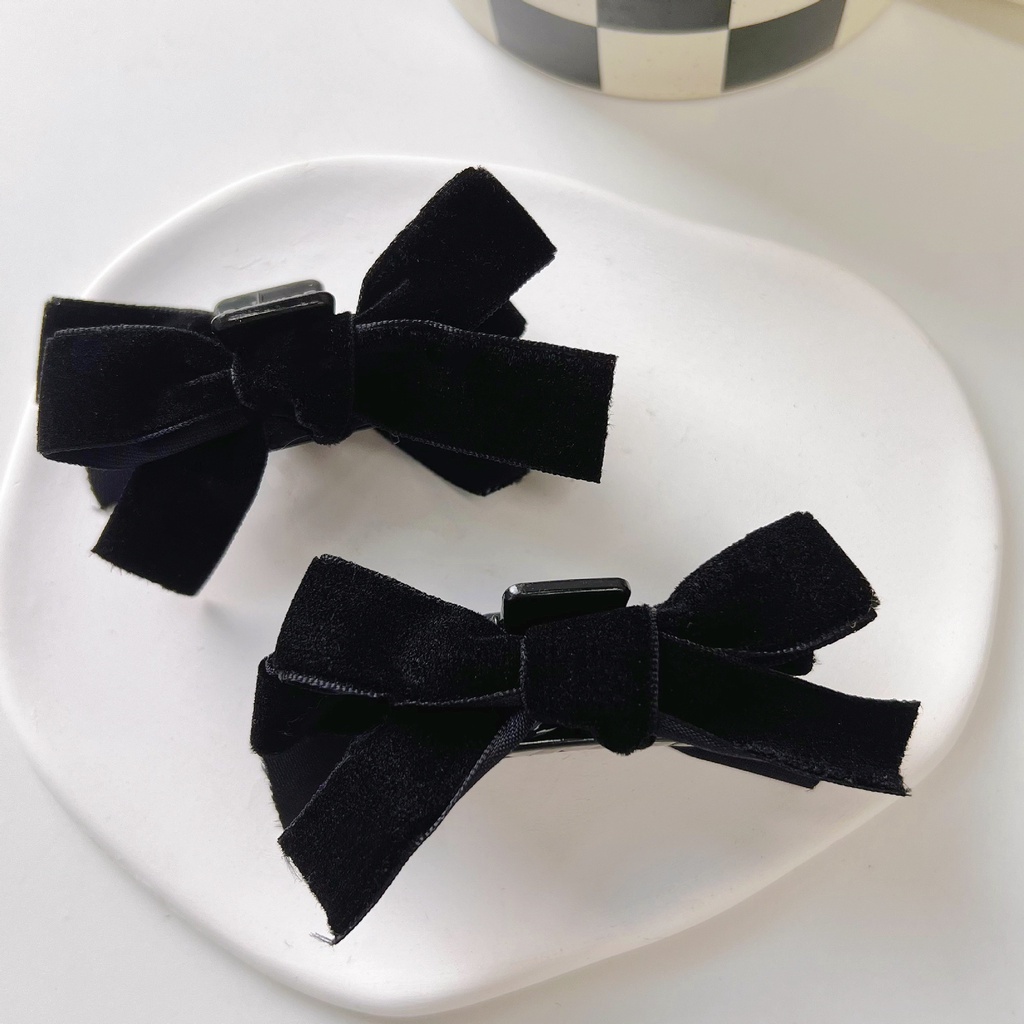 Kẹp Tóc Nữ Hình Nơ Lớn Cổ Điển