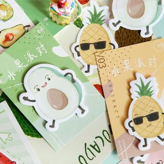 Giấy Ghi Chú Thiết Kế Hình Trái Cây Đáng Yêu Dùng Cho Văn Phòng