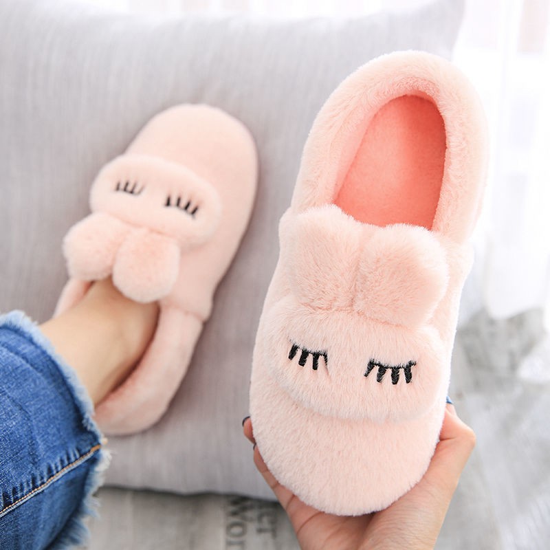 Dép bông đi trong nhà giữ ấm chống trượt dễ thương dành cho nam nữ