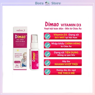 Vitamin D3 Dimao 400UI dạng xịt 25ml, giúp hấp thụ Canxi, nhập khẩu châu Âu, dùng được 125 ngày