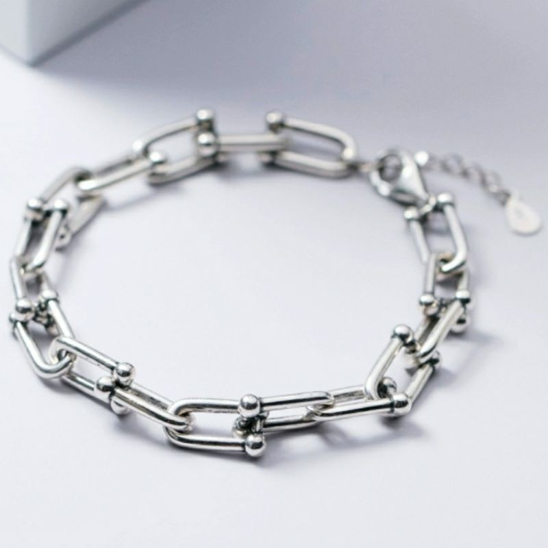 Lắc tay bạc xích unisex bạc S925 cao cấp [Hỗ trợ bảo hành làm sáng trọn đời]