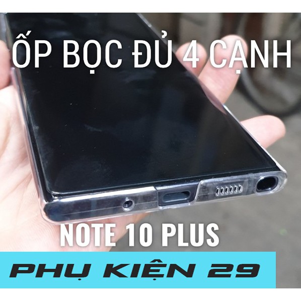 [Samsung Note 10/10+/10 Plus] Ốp lưng cứng trong suốt có gờ bảo vệ camera