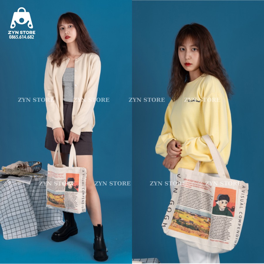 Túi tote 🎒FREESHIP🎒túi vải tote canvas phong cách vintage mẫu mới nhất 2020