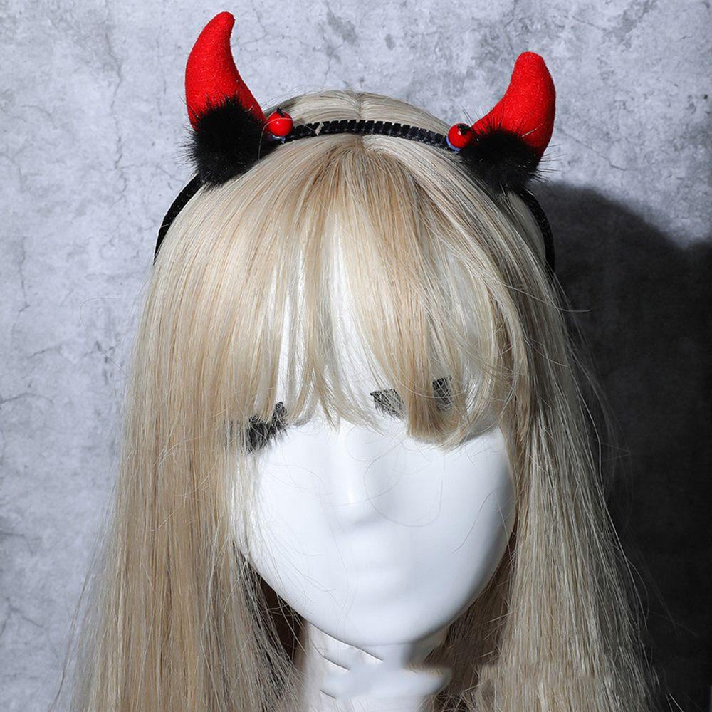 NICKOLAS Cài Tóc Hình Sừng Bò Sữa Giả Hóa Trang Halloween