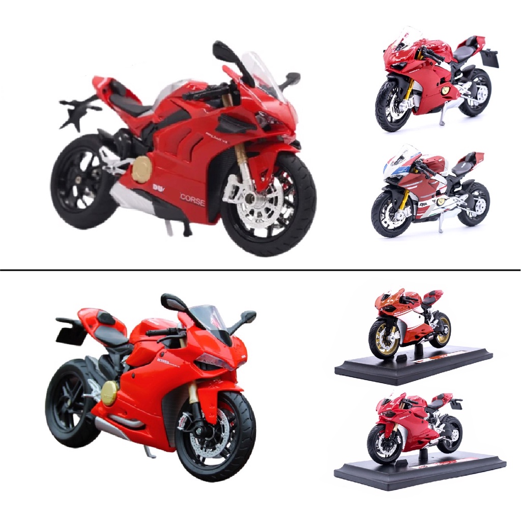 Mô hình xe Ducati 1199 Ducati V4s Ducati XDiavel Streetfighter monster 696 tặng biển số miễn phí 1:12 các loại