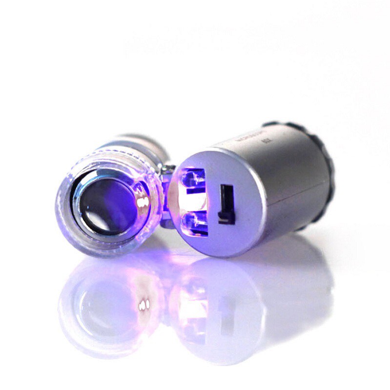 Kính lúp mini đèn gập độ phóng đại 60X