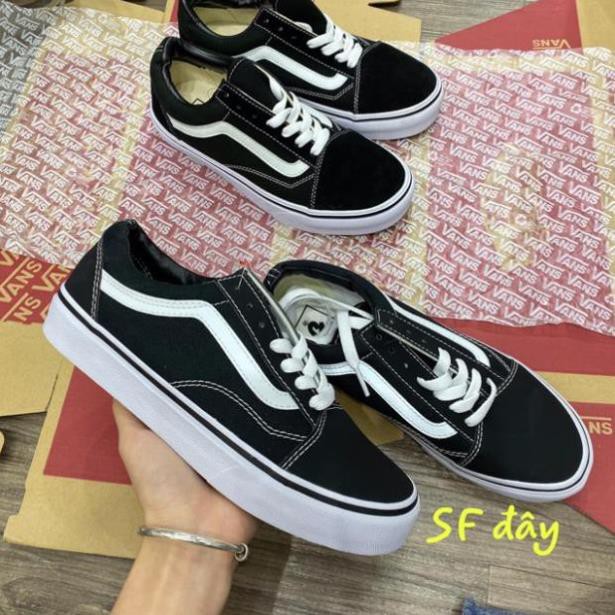 Giày thể thao giày vans old skool ❤ full box bill ❤ giày VANs vault đen đủ size nam nữ