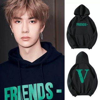 (ORDER/Mua 2 còn 299k) Áo hoodies V Friends Vương Nhất Bác Wang Yibo