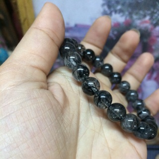 Vòng thạch anh Toc đen Trong