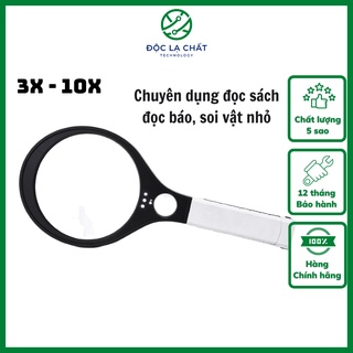 Kính lúp phóng đại cầm tay có đèn 138mm MG80138B chuyên dùng đọc báo, đọc sách - Video thực tế