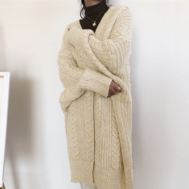 Áo khoác cardigan dệt kim dáng rộng thời trang trẻ trung