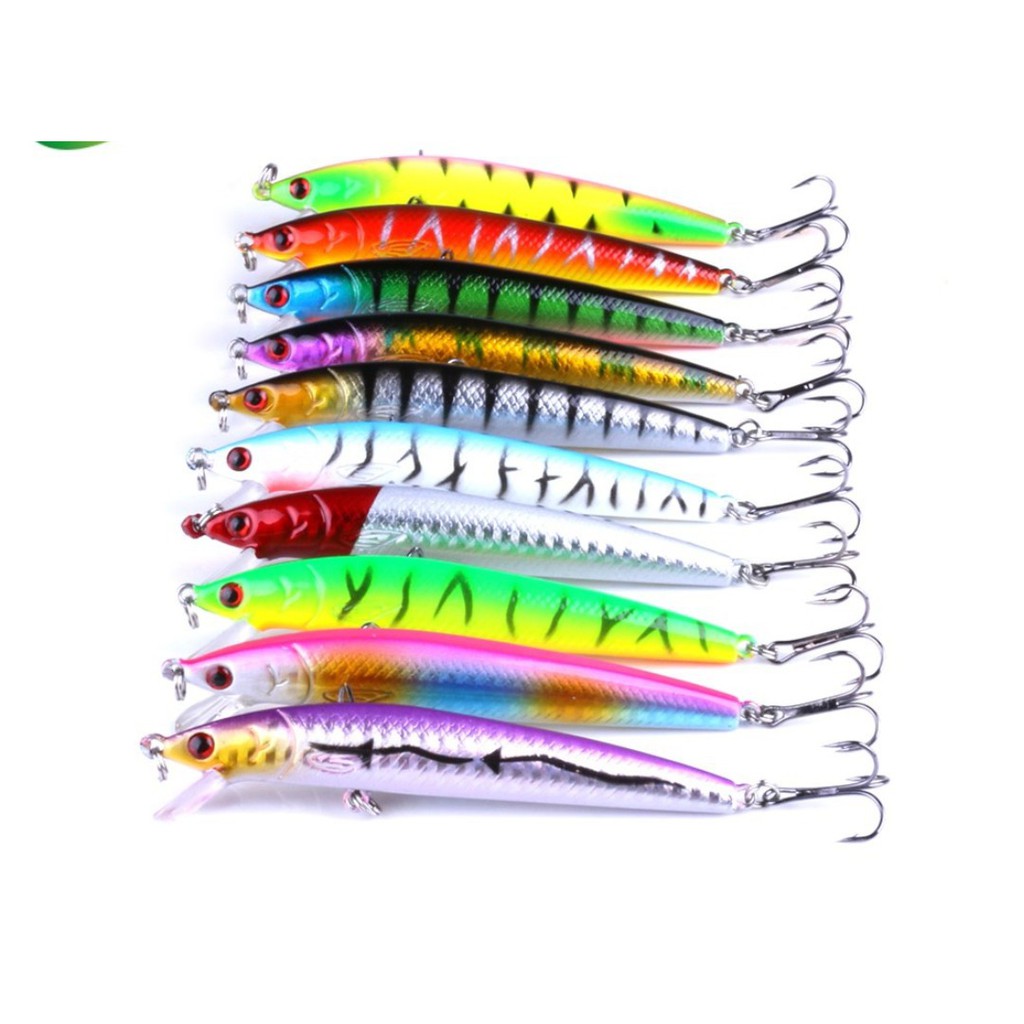 Mồi Câu Minnow lure Chuyên Đồ Câu Lure dài 9cm nặng 8,5gr, chuyên cá chẽm , cá mú, cá ngão , cá biển_M-16