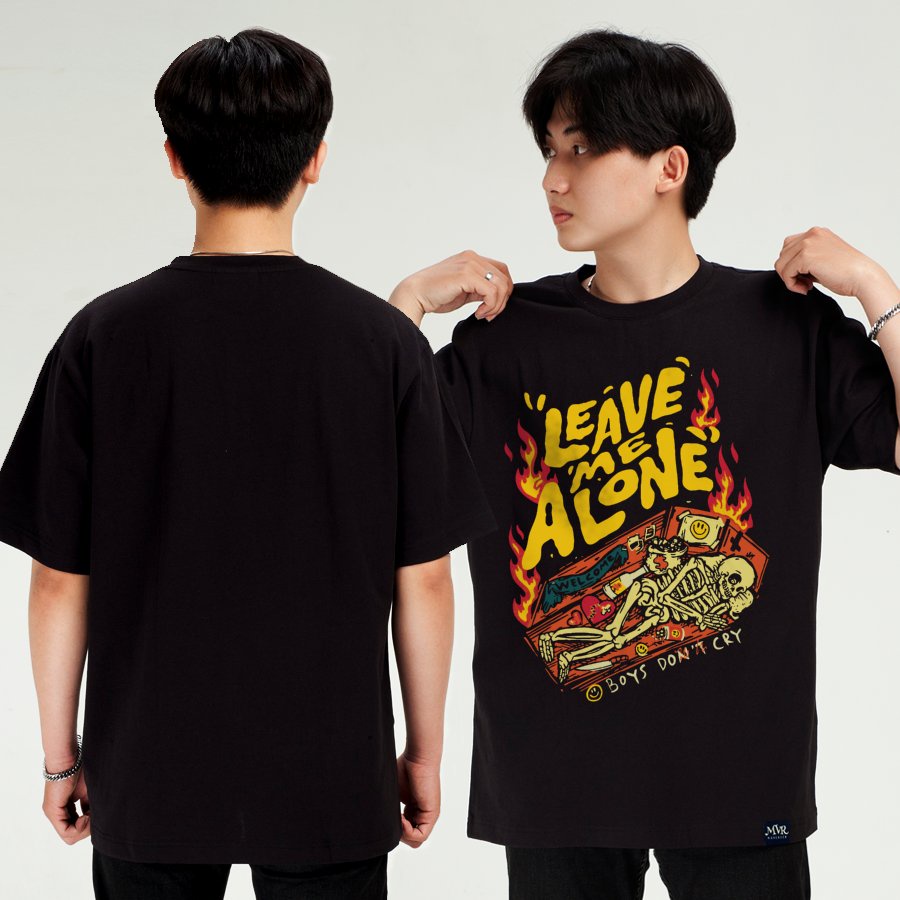 Áo thun nam phông nữ form rộng bộ xương cô đơn một mình MVR size rộng tee Mỹ BB4343