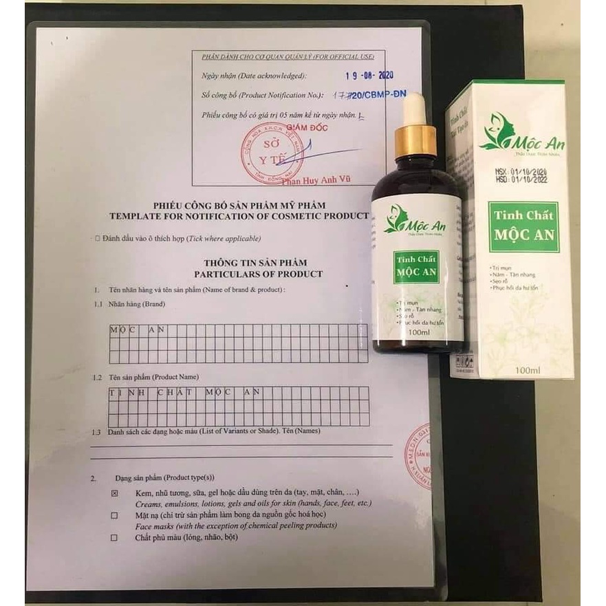 Tái Tạo Da Mộc An  100ml