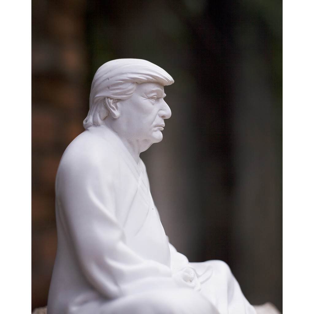 Tượng tổng thống Trump cao 16cm ngồi thiền độc đáo, trang trí nội thất nhà cửa