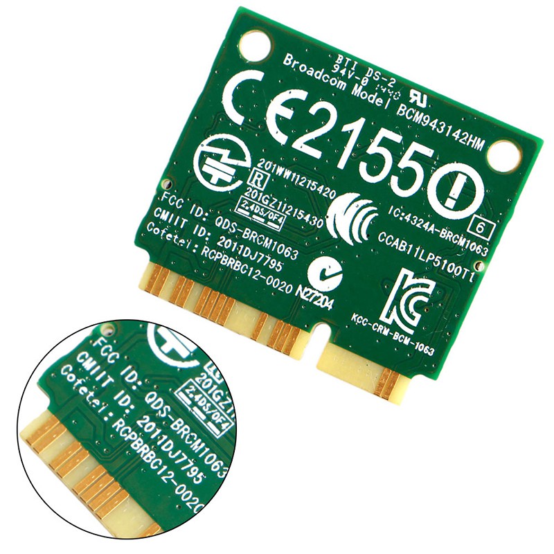 Card WIFI Không Dây 300mbps Bluetooth 4.0 Minipci-E