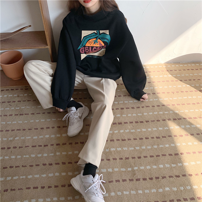 Áo sweater thời trang phong cách Hàn Quốc họa tiết bí ngô đáng yêu cho nữ | BigBuy360 - bigbuy360.vn