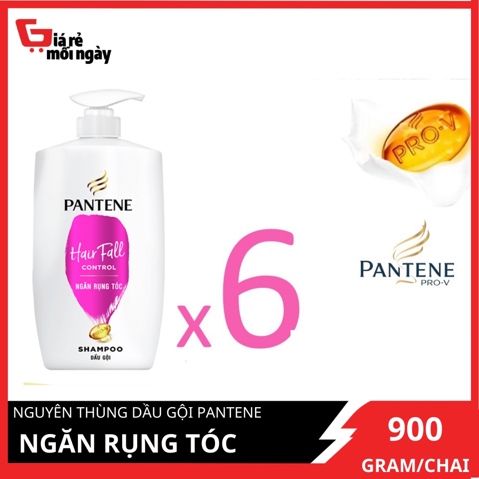 [HCM][Giá sỉ] Nguyên thùng Dầu gội Pantene Ngăn rụng tóc 900mlx6