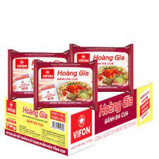 Thùng 18 Gói Bánh Đa Cua Hoàng Gia Vifon 120g/Phở thịt bò Hoàng Gia Vifon 120g/Bún bò huế Hoàng Gia 120g