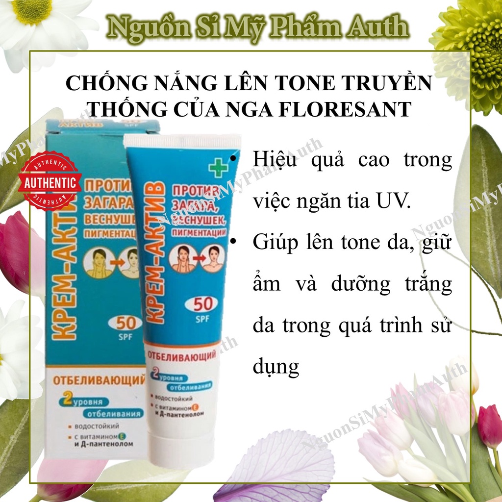 Kem chống nắng làm trắng da Nga_ chống nắng Floresan nga