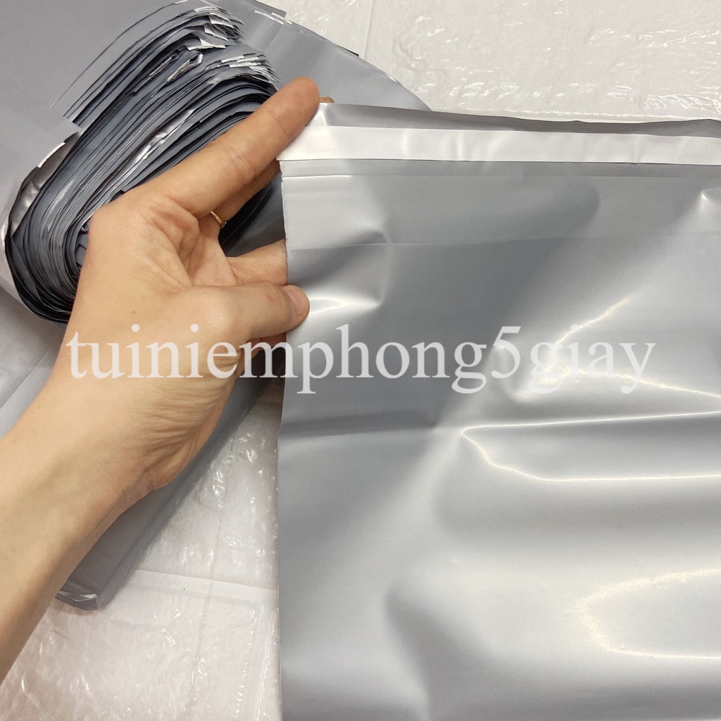 [1Kg–Màu Xám Bạc-Đủ size] Túi gói hàng niêm phong tự dính - túi đóng hàng chuyển phát nhanh có sẵn keo dính – 5 GIÂY