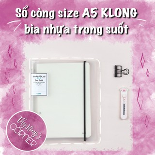 Sổ còng KLONG size A5 100 tờ ruột Dot grid/ caro tiện lợi (có thể thay giấy refill)