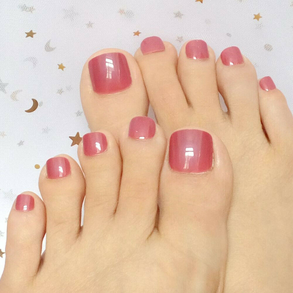 [Hàng mới về] Set 500 móng chân giả dáng ngắn làm đẹp cho phái nữ DIY