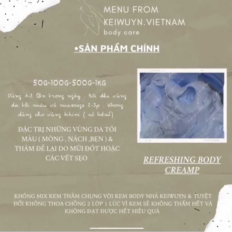 Refreshing Cream from Keiwuyn ( bản cải tiến )