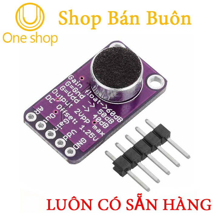 Module Cảm Biến Âm Thanh Tích Hợp AGC MAX9814