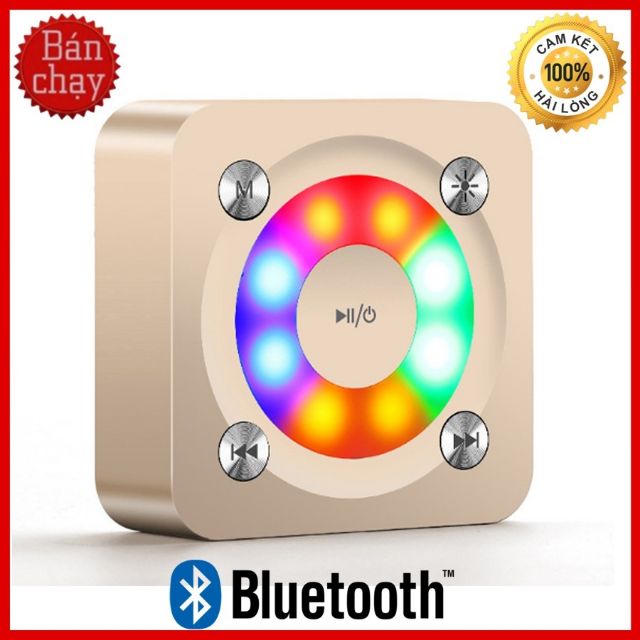 Loa Di Động Bluetooth Đèn Led Đổi Màu Niqin A9