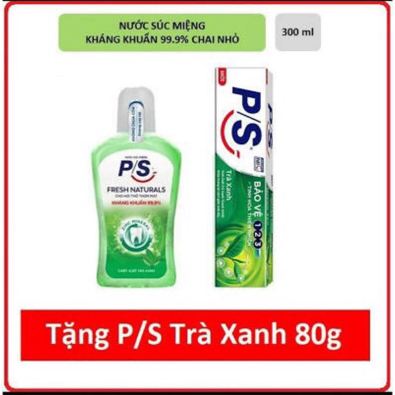 Combo Nước súc miệng và Kem đánh răng Ps