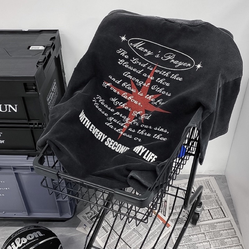 Áo phông TRYTHM chất liệu vải wash xịn